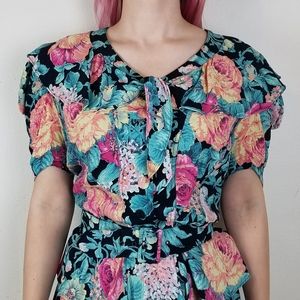 Vintage Karen Alexander floral dress